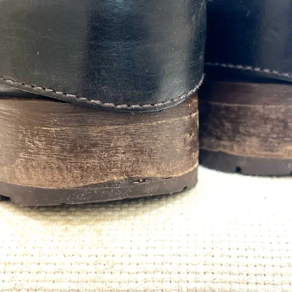 Black Belstaff Beddingham short leather boot. GREAT CONDITION!!Sz 37 EU=US 6 1/2 - Picture 8 of 13